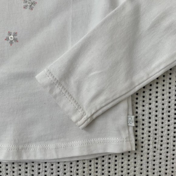 Okaidi Long Sleeved T-Shirt with 3D Motif and Sequins | 3T - Picture 4 of 7